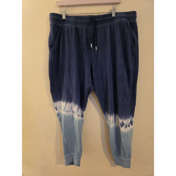 Old‎ Navy Womens Size XL Blue Tie Dye Cotton Blend Jogger Sweatpants - Picture 1 of 11
